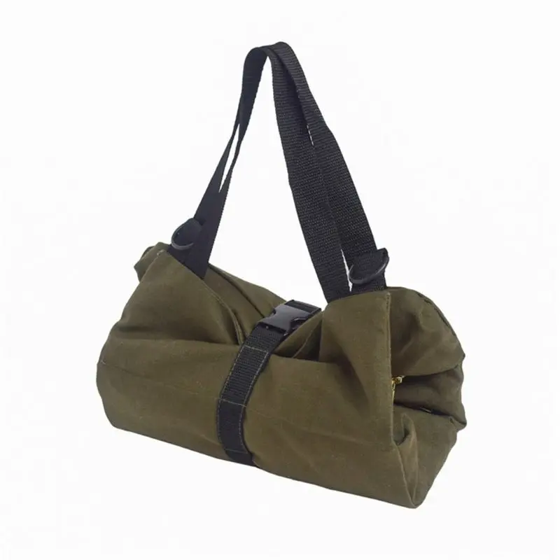 

Canvas Tool Roll Wrench Pouch Vehicle Tool Bag Hanging Tool Zipper Carrier Tote