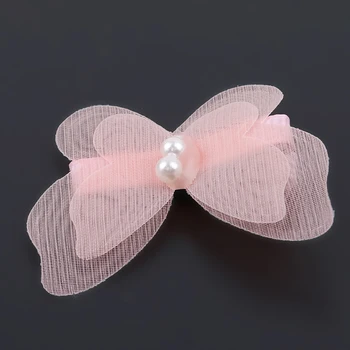 

10Pcs / Lot Fashion Girl Hair Accessories Hot Sale Candy Color Cute Bow Butterfly Hair Clips Hair Bows Bead Hairpin Headwear
