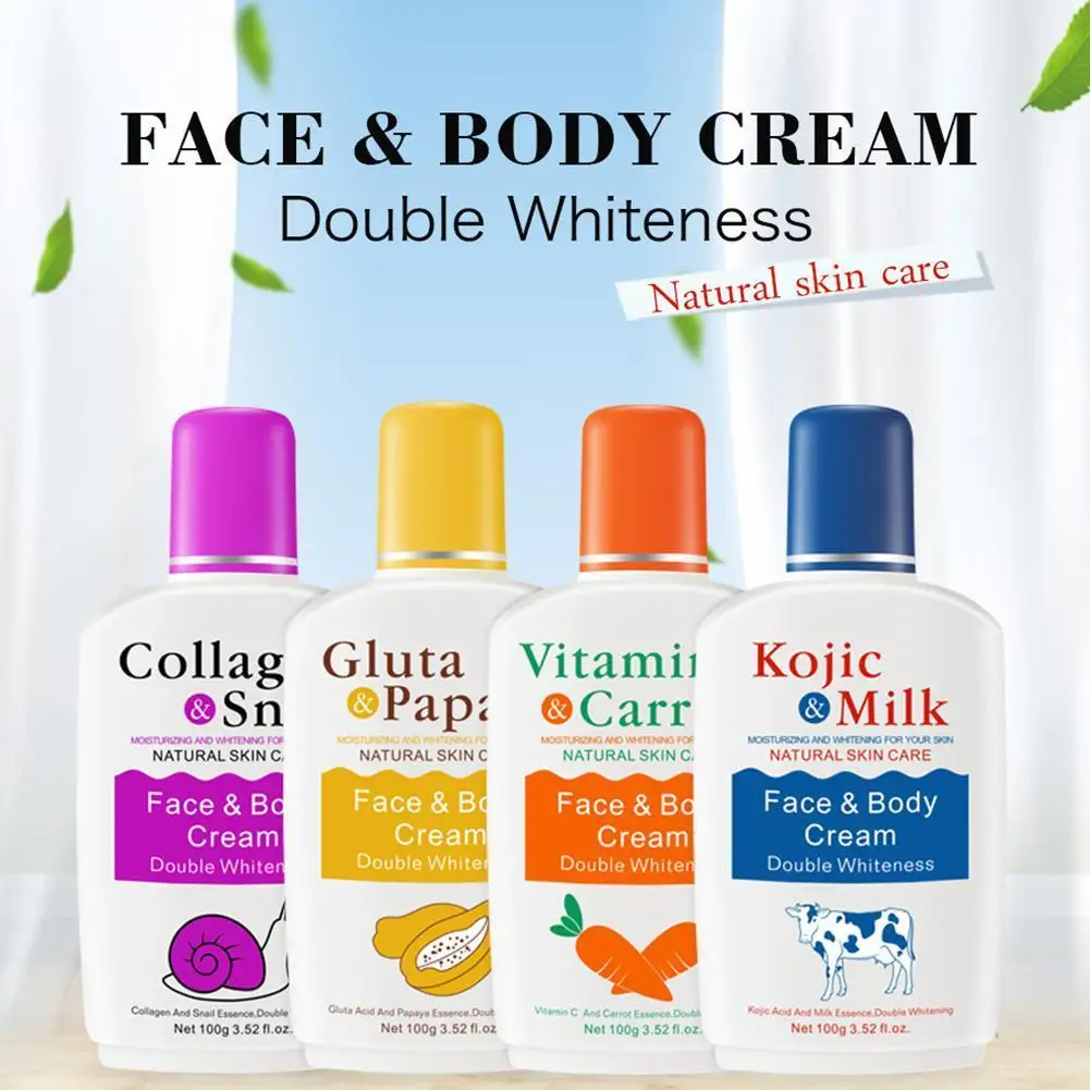 100ml Moisturizing Body Lotion Skin Lightening Cream Bleaching Carrot