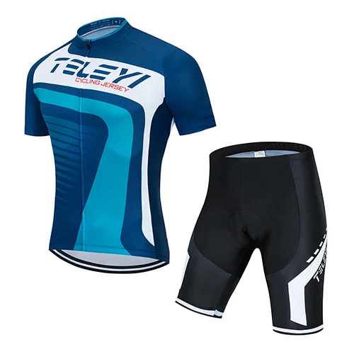 GIANT Mens Cycling Jersey Suit Bicycle Road Racing Short Sleeve Gel Bib Pant Set 