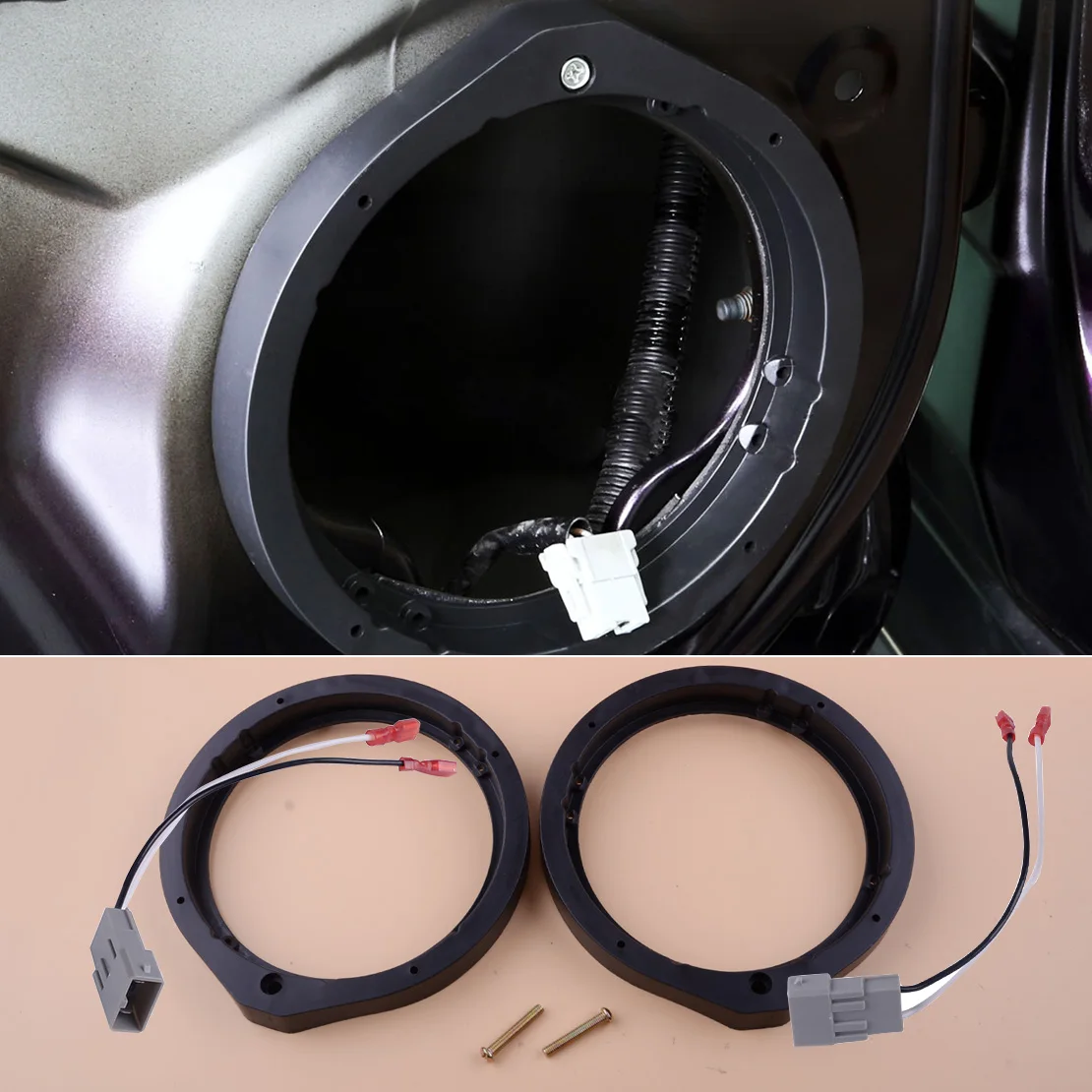 2PcsSpeakerAdapter165mm65675WireHarnessFitforHondaCivic