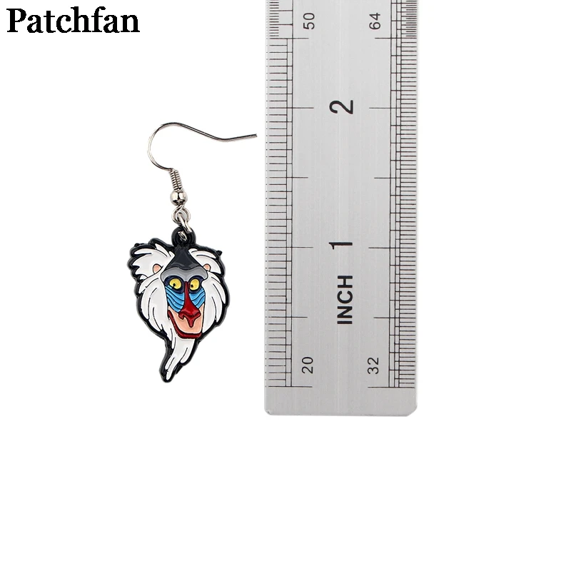 Patchfan мультфильм Король Лев Модная классика дизайнерские гвоздики серьги вечерние сувениры Ювелирные подарки девушки подарки на день рождения A2260