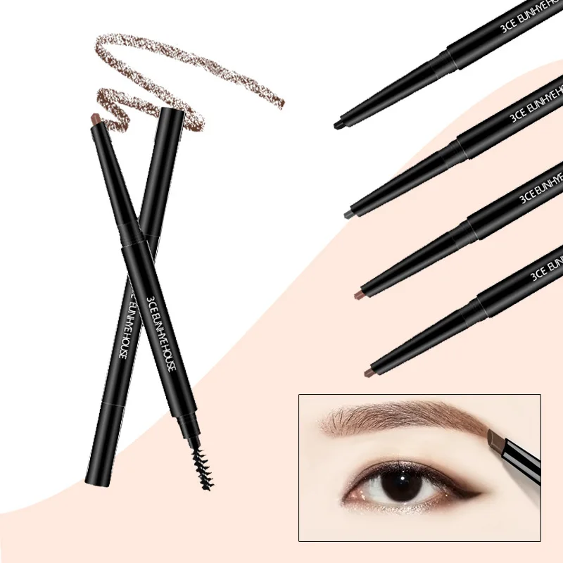 

Double Eyebrow Pencil with Eyebrow Brush Waterproof Not Blooming Explosion Makeup Makeup Pen