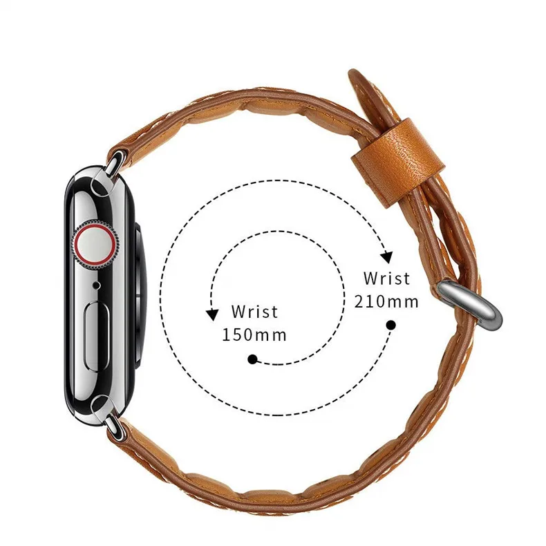 Ремешок из натуральной кожи для apple watch 42 мм 38 мм 44 мм 40 мм iwatch series 4 3 2 1 Аксессуары сменный Браслет ремешок для часов