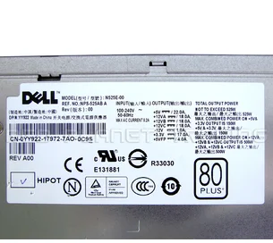 Для DELL T3400 T410 сервера Питание N525E-00 H525E-00 YN637 YY922 M331J
