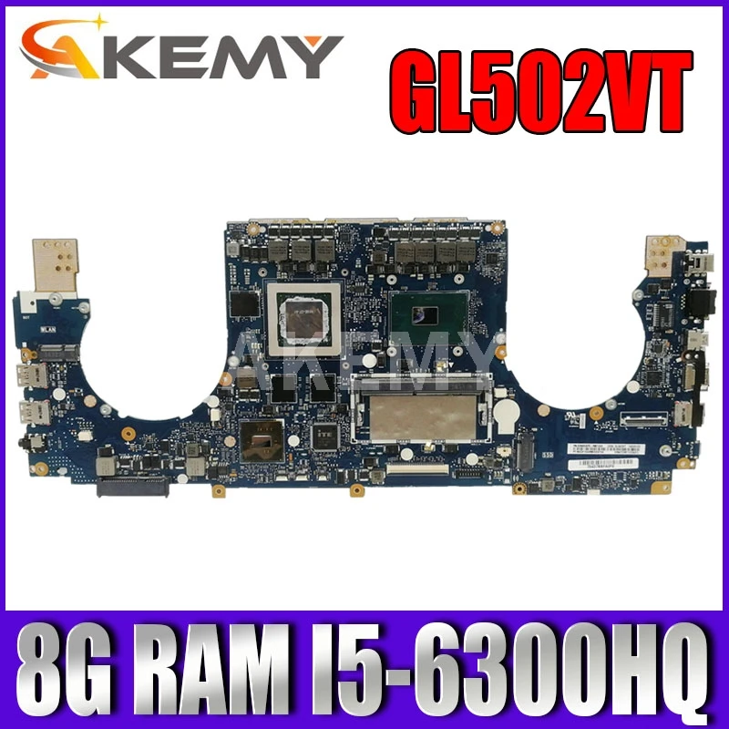 New GL502VT 8GB RAM/i5-6300HQ GTX970M/3G Motherboard For ASUS ROG Strix GL502VT S5VT Laotop Mainboard Motherboard