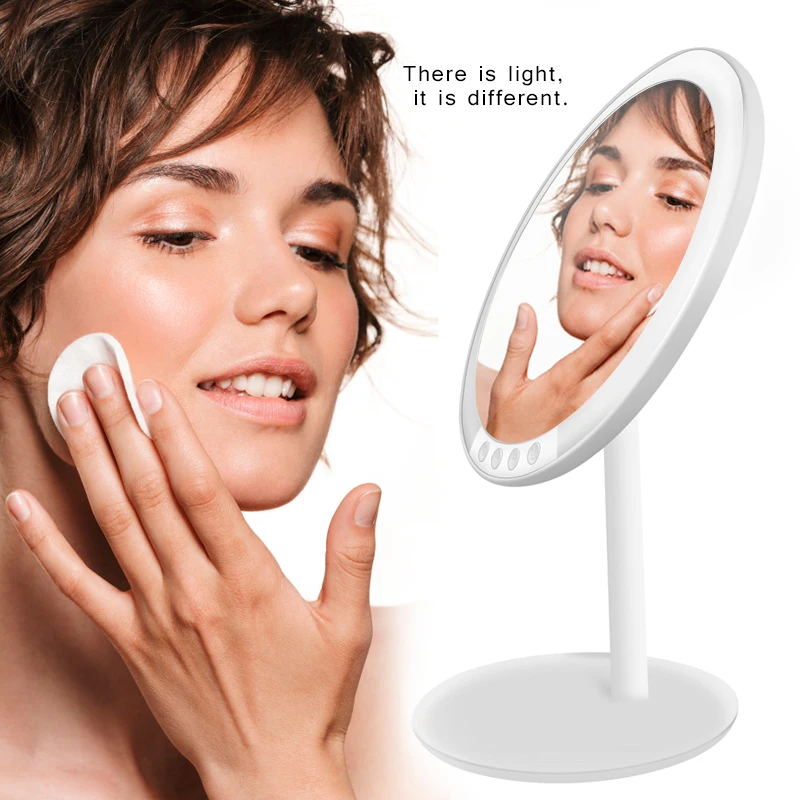 

DropShipping Led makeup mirror light Rechargeable Brightness Adjustable Vanity Mirror 7X Magnifying New Arrival VIP Dropshipping