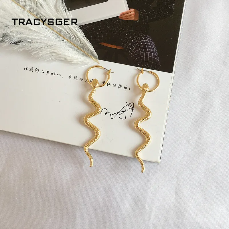AH 84499 /TRACYSGER/2019 серия серег в виде змеи|Серьги-гвоздики| |