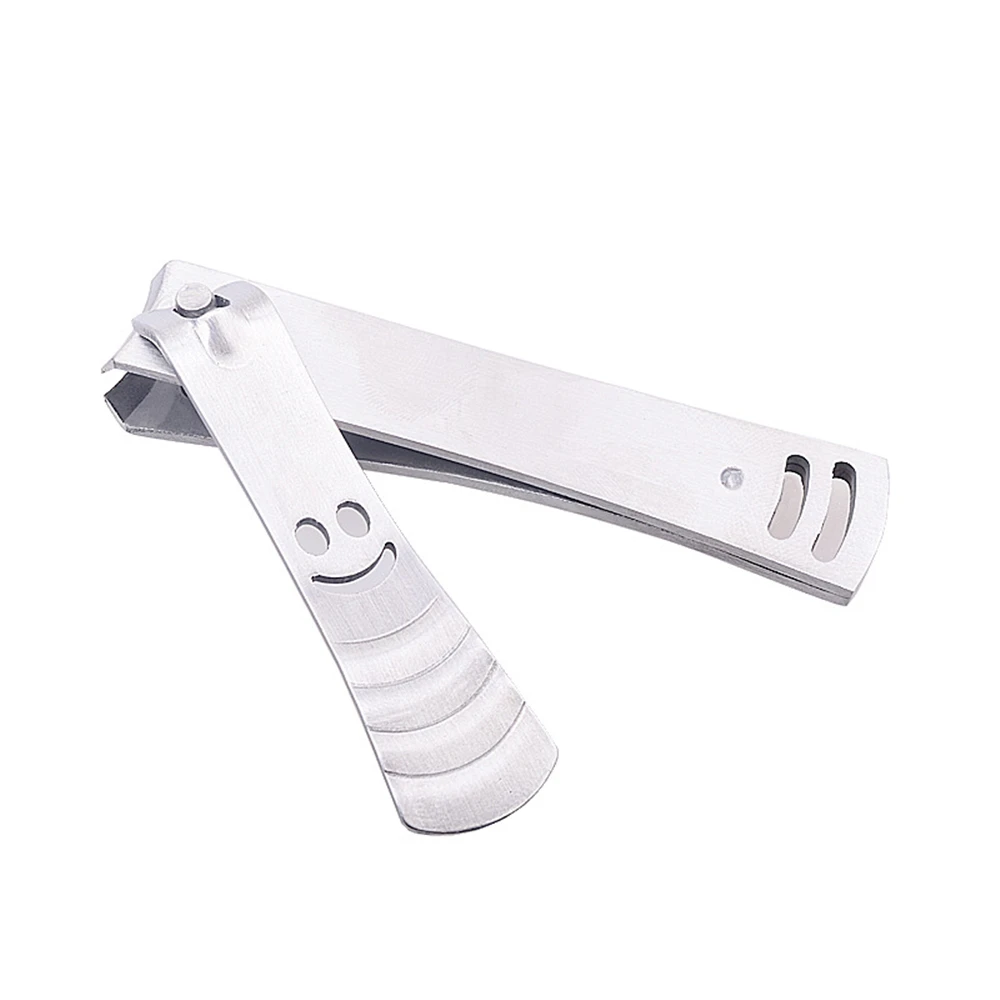 

1Pc Silver Stainless Steel Nail Clipper Professional Nail Trimmer Nail Cutting Machine Smiling Face Toe Nail Clipper Nail Tool