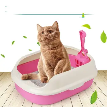 

Pet Toilet Bedpan Cat Litter Box Cat Dog Tray Toilet Supply Teddy Anti-Splash Pet Dog Toilette Puppy Indoor Home Plastic Sandbox