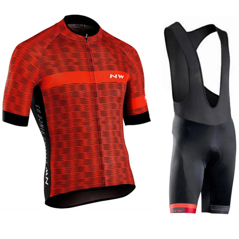 NW Verano Ciclismo Jersey Conjunto Transpirable Equipo Carreras Deporte Bicicleta свитера цвета Омбре одежда для велоспорта Corta