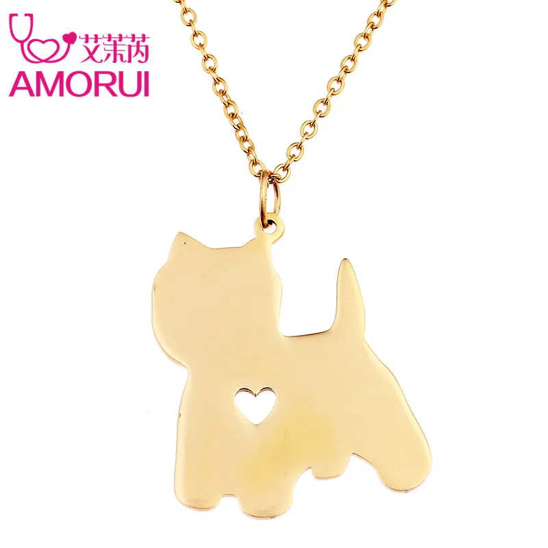 Ювелирное изделие для женщин йоркширский терьер ожерелье с подвеской собак