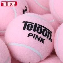 Розовые тренировочные мячи TELOON для тенниса, износостойкие высокоэластичные для женщин, начинающих K006SPG Розовые тренировочные мячи TELOON для тенниса, износостойкие высокоэластичные для женщин, начинающих K006SPG