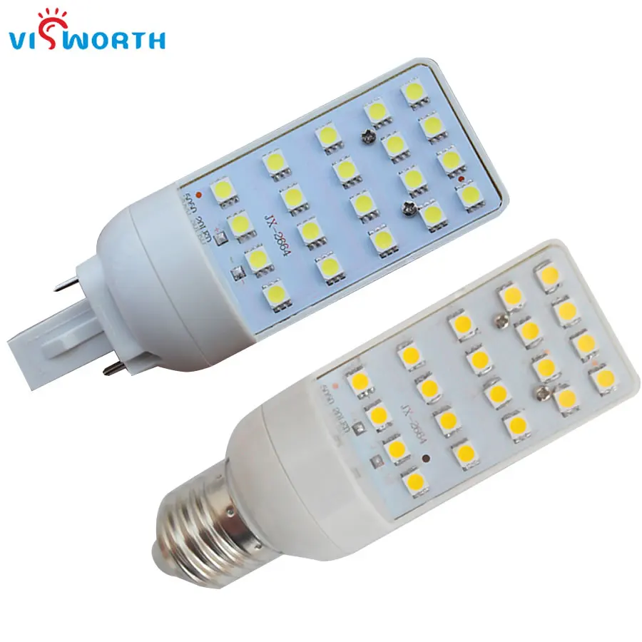 G24 Светодиодная лампа E27 Базовые Светодиодные лампы 5 Вт 7 9 12 Smd505 20 шт. светодиодные