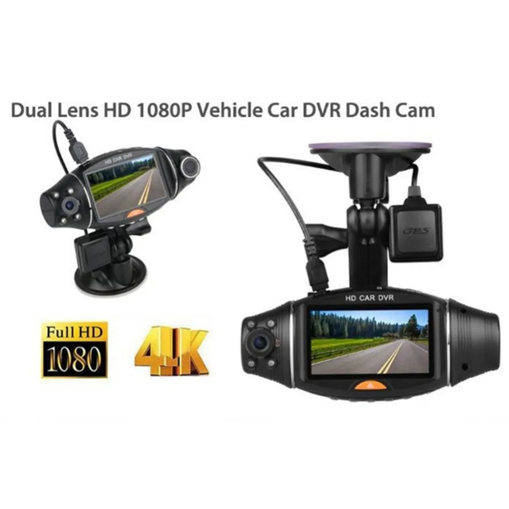 1080 P, двойной объектив, ЖК-дисплей, ночное видение, gps, умный рекордер, интеллектуальное вождение, рекордер, реверсивное изображение, электроника, автомобильный видеорегистратор, DVR