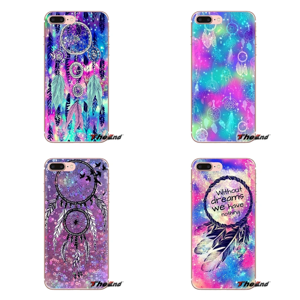 Для iPhone XS Max XR X 4 4S 5 5S 5C SE 6 6S 7 8 плюс samsung Galaxy J1 J3 J5 J7 A3 A5 Ловец снов мягкие чехлы из ТПУ