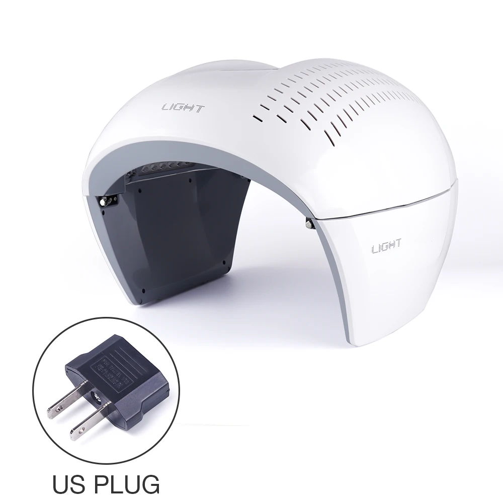 US plug Горячая 4 цвета светодиодный маска для лица фотон PDT терапия омоложение кожи удаления акне против морщин уход за кожей красота машина спа - Color: US plug