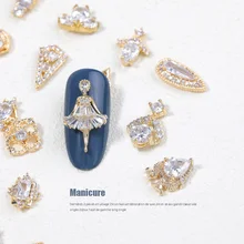 2 шт., кристальная подвеска на цепочке в форме капли воды, очаровательные украшения для ногтей, 24 типа, роскошные циркониевые Хрустальные Стразы для ногтей