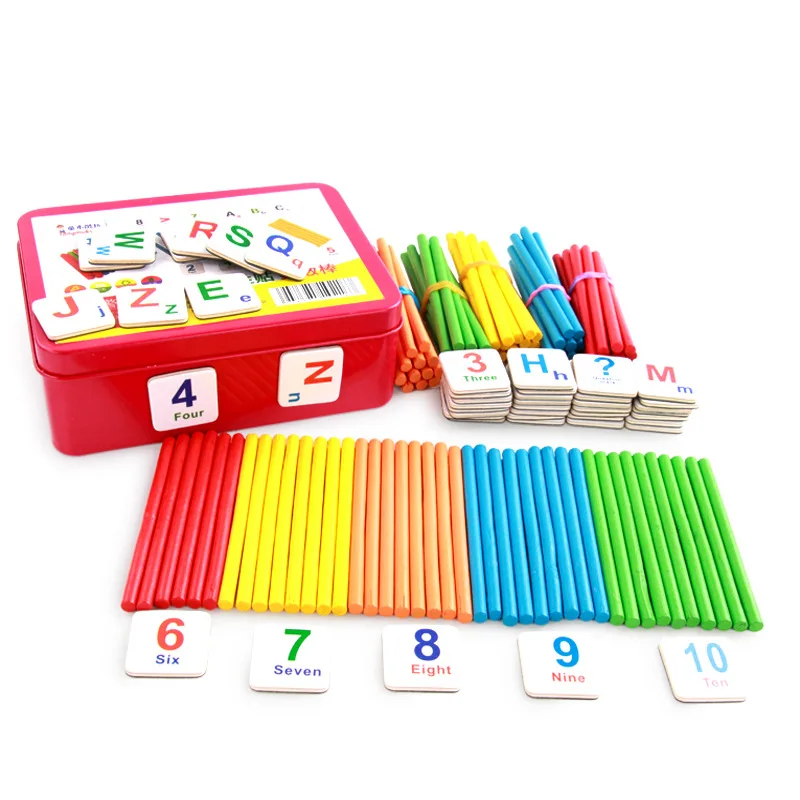 

Magnetic Iron Box shu zi bang Toy RB104 Wooden Children Counting Sticks Kindergarten Mathematics Teaching Aids Early Education 0