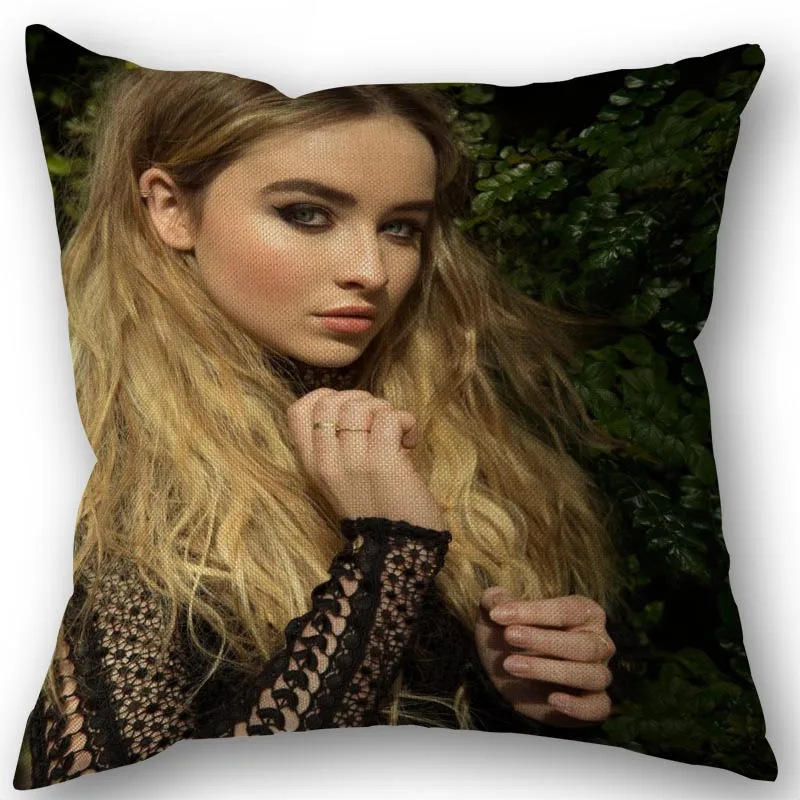 10 Пользовательский Sabrina Carpenter наволочка из хлопка и льна ткань молния наволочка 45X45 см Свадебная декоративная Подушка Крышка - Цвет: 10