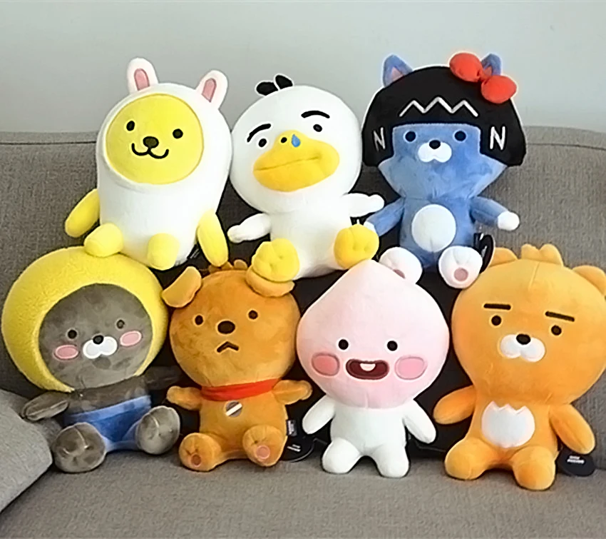 APEACH RYAN MUZI TUBE NEO FRODO JAY-G plush toy kawaii anime stuffed lovely rabbit lion stuffed doll gift for girl sofa pillow