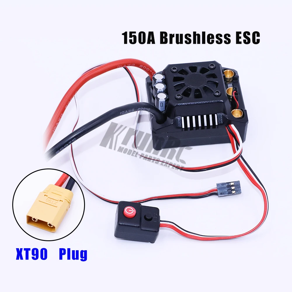 XT90 plug WP-Max8-RTR 150A Водонепроницаемый бесщеточный ESC штекер TRX для RC 1/8 Traxxas E-REVO Traxxas на высшем уровне дикари Thunder Tiger - Цвет: XT90 plug
