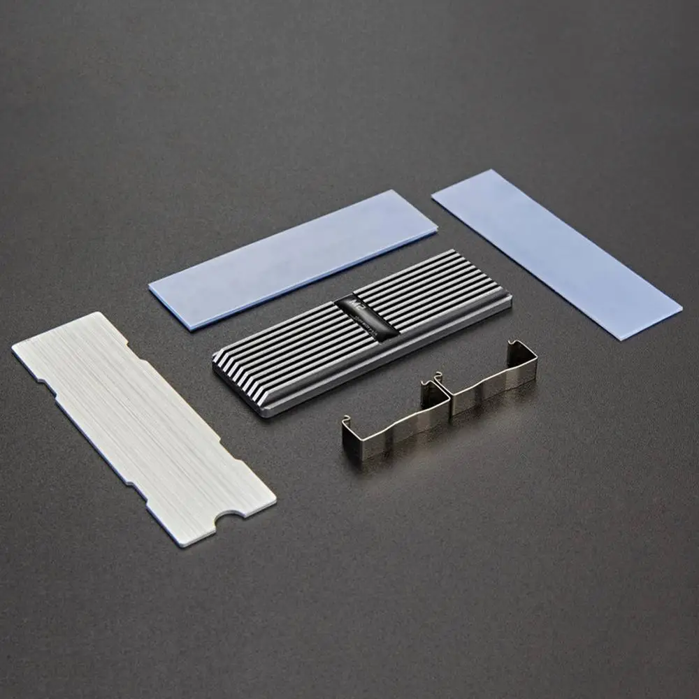 aluminum heatsink radiator thermal pad m2 heatsink heat dissipation radiator for NVME NGFF M.2 2280 SSD hard drive