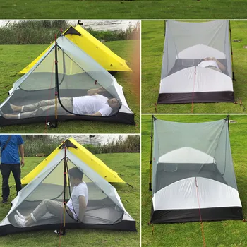 3F ul gear High quality 2 persons 3 seasons and 4 seasons inner of LANSHAN 2 out door camping tent 4