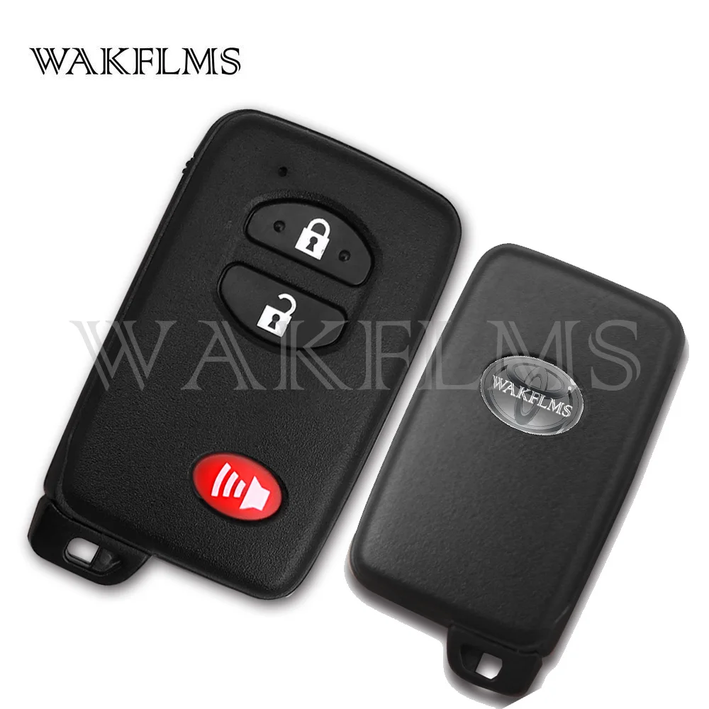 New 3 Buttons Black 433MHz PCB F433 ID74 Smart Remote Key For Toyota Replacement Key Fob Replace Genuine Car Key