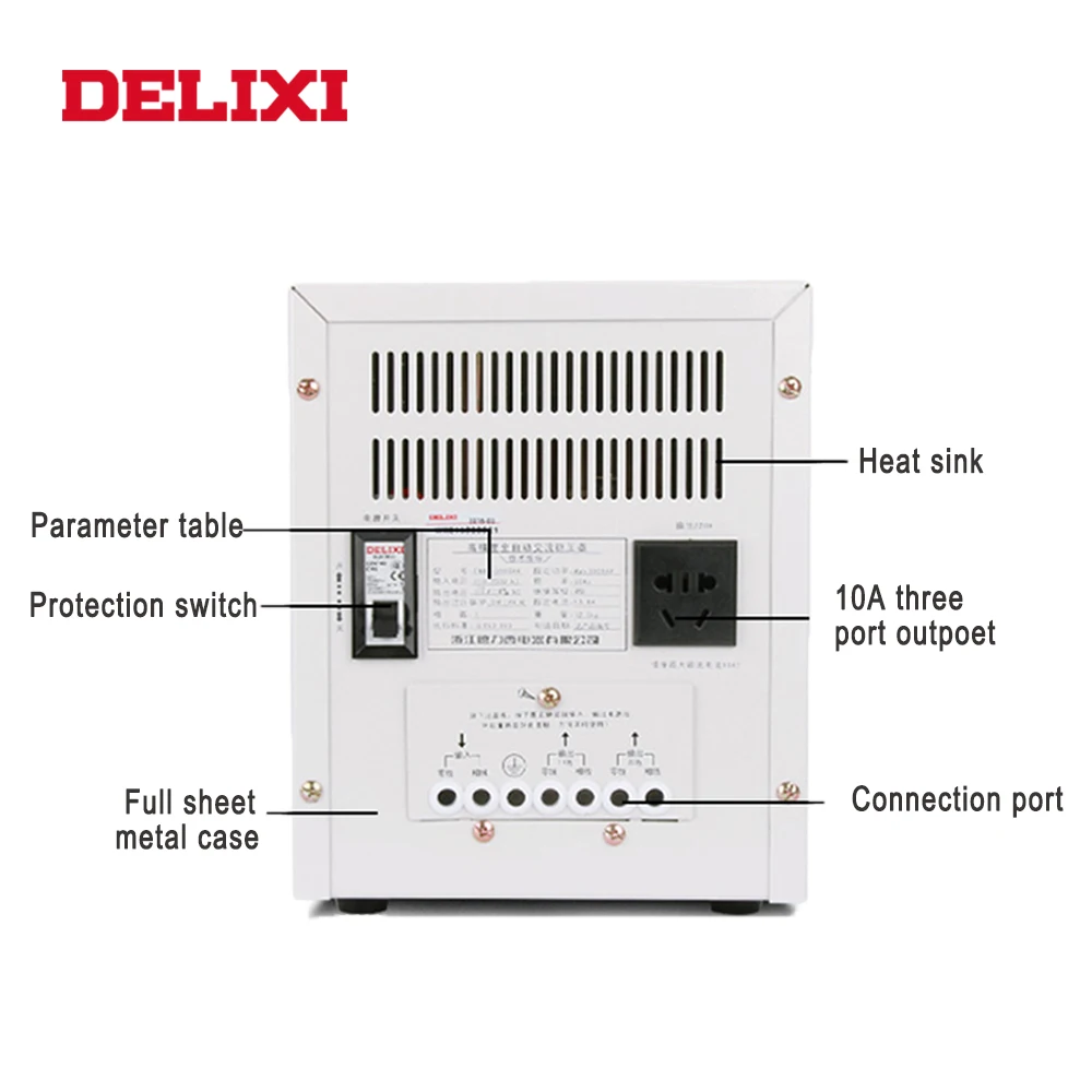 DELIXI бытовой Напряжение стабилизатор 3000W Вход 150 V 250 автоматическая высокоточная