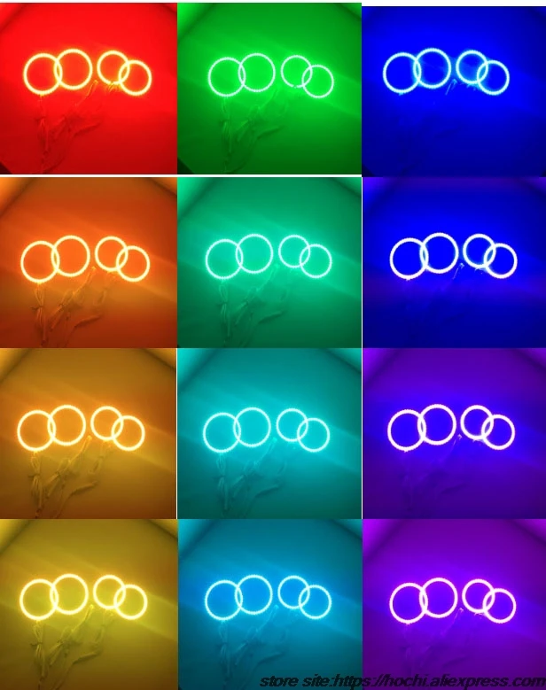 Для Dodge зарядное устройство светодиодные фары rgb halo angel eyes комплект аксессуары для стайлинга автомобилей 2005 2006 2007 2008 2009 2010