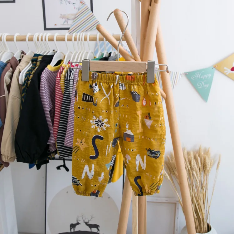 Baby Anti Mosquito Pants BOY'S Summer Casual Trousers Infant Loose-Fit Pants Lantern Pants