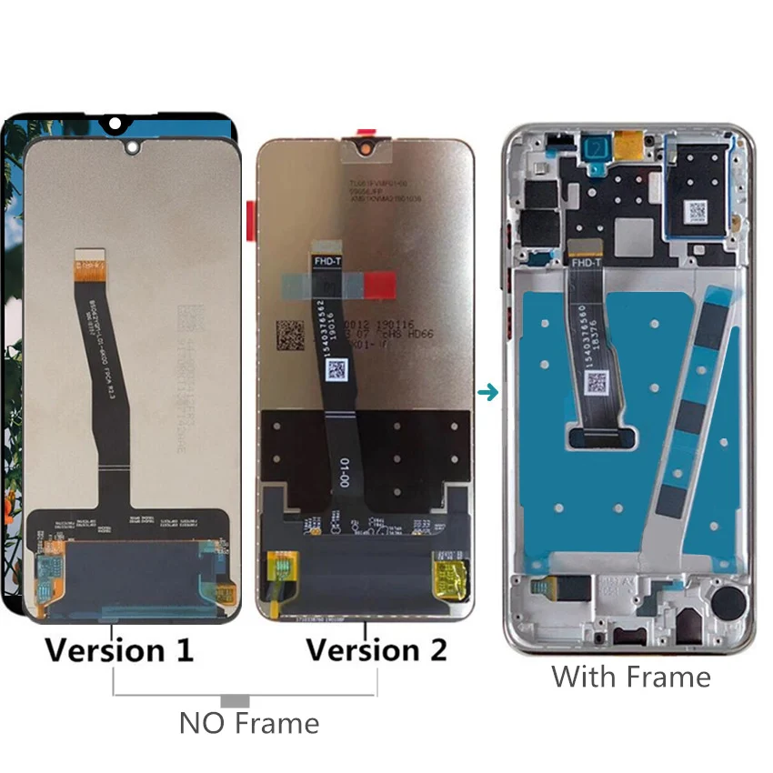 6,1" ЖК для huawei P30 Lite ЖК-дисплей+ кодирующий преобразователь сенсорного экрана в сборе Замена для huawei Nova 4E ЖК-дисплей