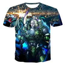 Camiseta de estilo callejero para hombre, Home3d Camiseta con estampado, camiseta de gran tamaño con falda corta de dibujos animados, camiseta gótica 2021