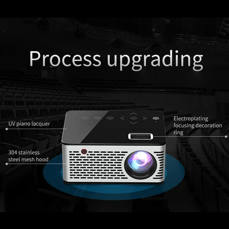 Мини бытовой проектор светодиодный HD 1080P домашний кинотеатр проектор Hi 888