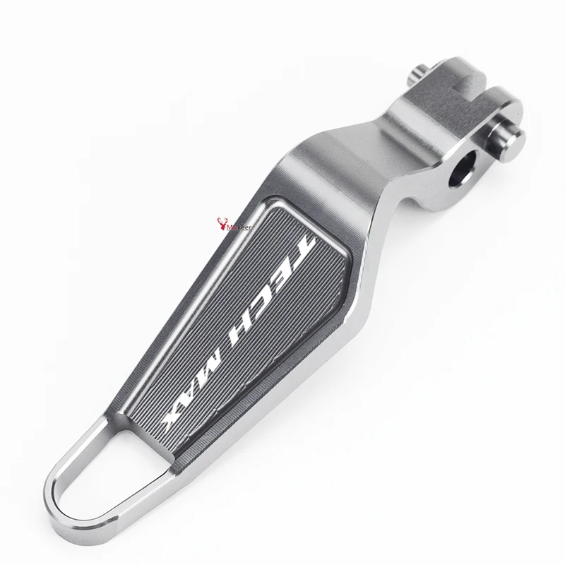 titanium Аксессуары для мотоциклов стояночные ручные тормоза рычаги для Yamaha techmax tech max мотоциклетные алюминиевые стояночные ручки тормозной рычаг - Цвет: titanium