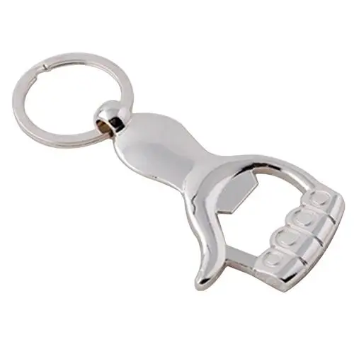 

Silver Color Thumb Up Hand Keychain Key Ring Beer Bottle Opener Key Chain Gift hot sales