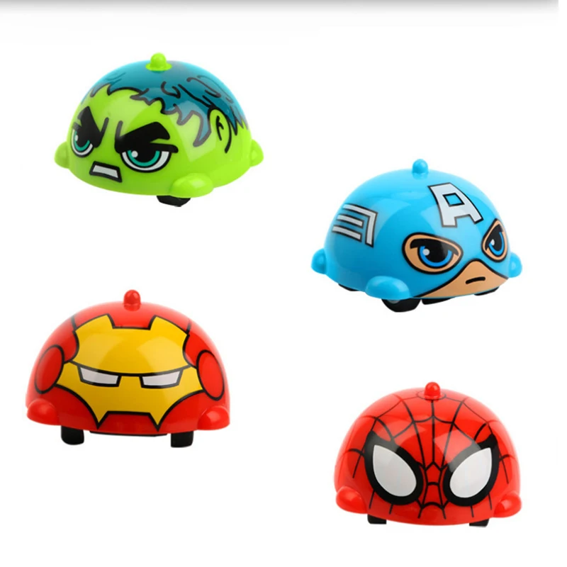 

Original Marvel Spiderman Minnie Iron Man Finger Rotating Desktop Fingertip Spinning Toy Children's Toy Car Gift for Kids