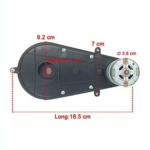 20000RPM High Speed Electric Drive Motor Gear Box Kids Ride On Bike Car Toys 6V