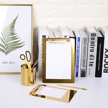 

A4 metal colored vertical board splint Writing Pads clipboard Menu clip board INS style receiving splint pad Menu file folder