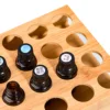6/24 Holes Essential Oil Storage Rack 15ml Organizer Display Practical 6/24 Slots Showing Bamboo Stand 4