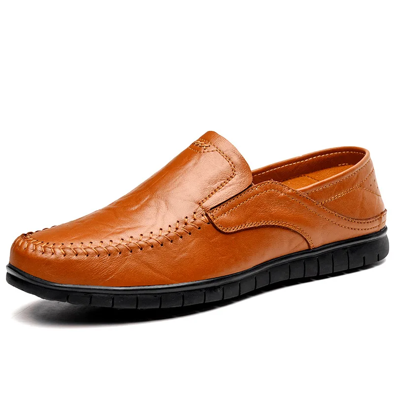 Летние мужские лоферы повседневная мужская кожаная обувь Zapatos De Hombre на мягкой