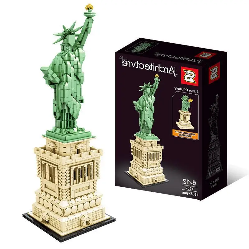 

S Brand Sy1202 World Famous Architecture Statue Assembled Building Blocks Were Toy DIY Model Ornaments