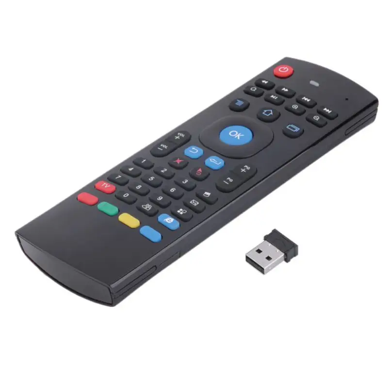  Color Mixed T3MC Full-Key Infrared Learning 3D Remote Controller Air Mouse Home Wireless Keyboard