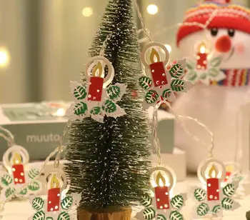 

LED lamp string colour lamp colour lamp Snowman candle decoration 1m 10led