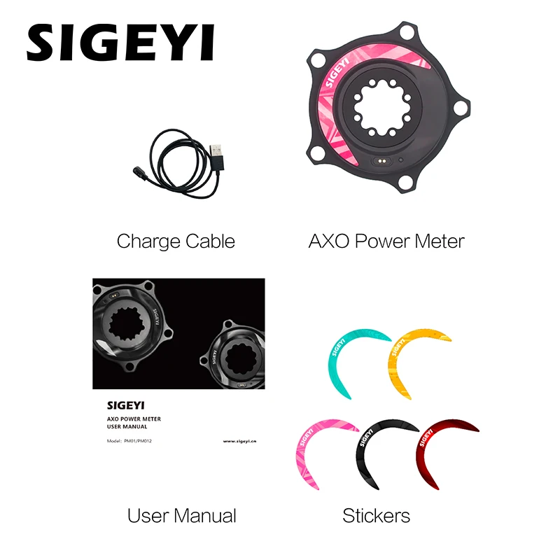 Sigeyi axoパワーメータスパイダー自転車クランクケイデンスpowermeter