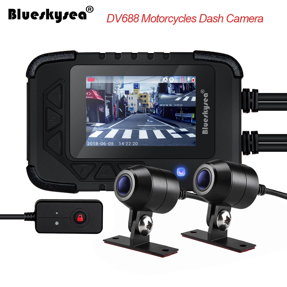 Камера для мотоцикла Blueskysea DV688 1080P DVR камера водонепроницаемая мотоцикла| |