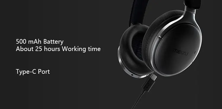 Meizu HD60 Bluetooth 5,0 Наушники Hi-Res аудио наушники с шумоподавлением Беспроводные сенсорные наушники Apt-X