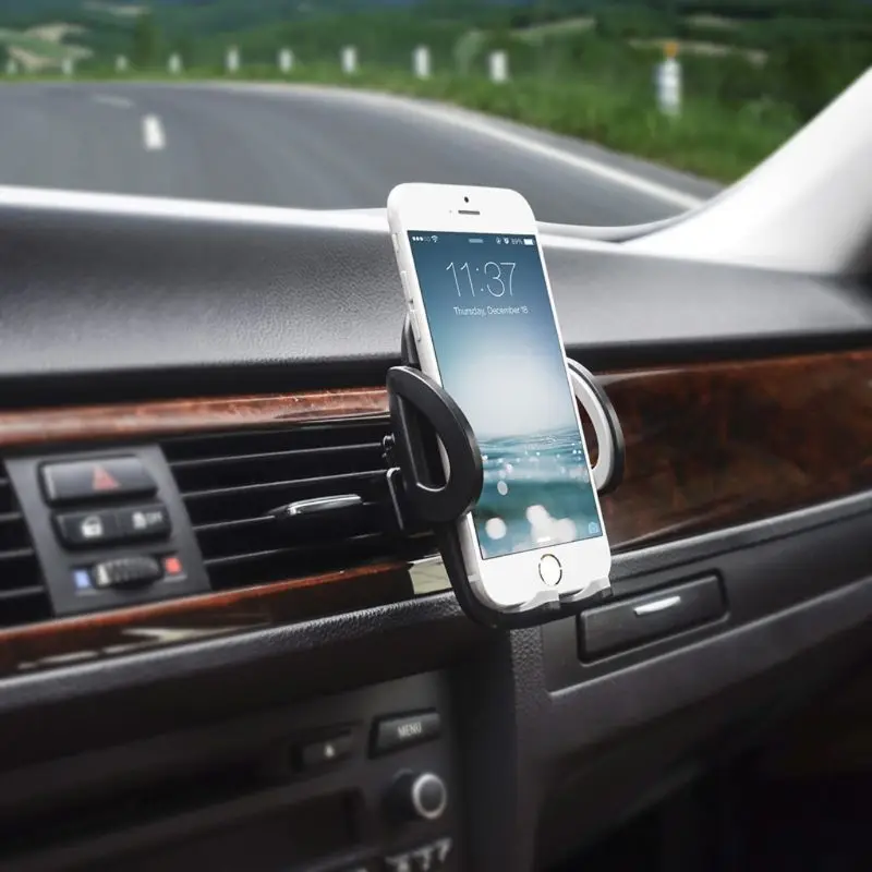 Универсальный держатель на вентиляционное отверстие автомобиля держатель Колыбель Подставка поддержка для iphone samsung Xiaomi sony Nokia 3,5-6,7 дюймов, мобильные телефоны