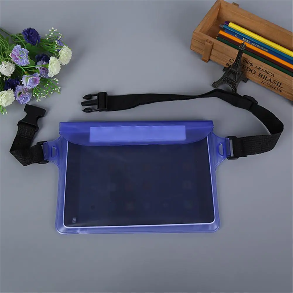 HiMISS Спорт на открытом воздухе поясная сумка для плавания и дайвинга 3-х слойные герметичный Водонепроницаемый Сенсорный экран сумка